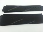 Replica Hublot Watch Band: Hublot Geneve Replacement Black Stripped Rubber strap 26mm
